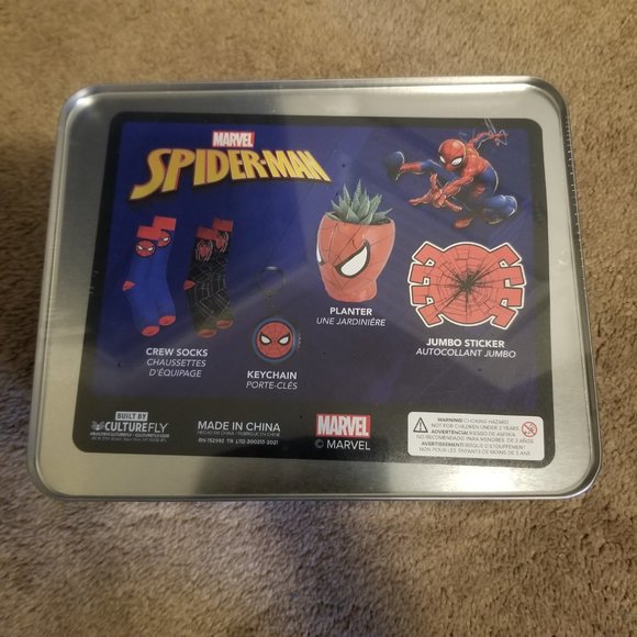 Marvel Spider-man Vintage Style Lunchbox Collector Gift Set - Picture 3 of 5